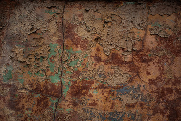 A blue texture about corrosion traces on the surface.