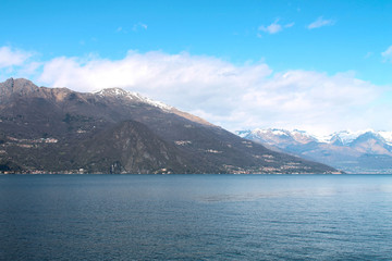 Landscape on the lake Como from Bellagio