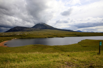 Scotland, UK - August 11, 2018: Typical landscape of Scotland, Scotland, Highlands, United Kingdom