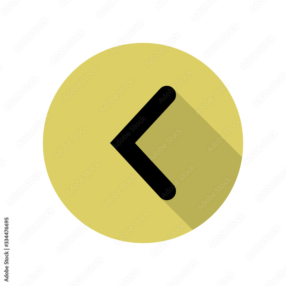 Poster bracket long shadow icon. simple glyph, flat vector of web icons for ui and ux, website or mobile ap