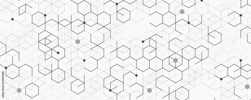 Aufkleber abstract wide presentation of block chain technology artwork background. illustration vector eps10