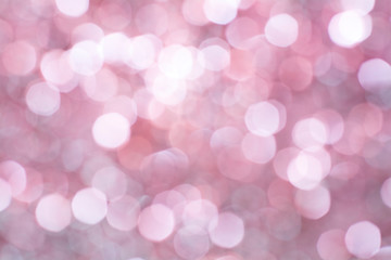 gold red-pink bokeh, lights. Colorful holiday background. Space for text