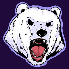 white beard logo mascot