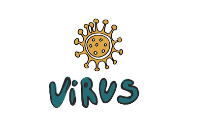 Set of hand lettering with quarantine and coronavirus tips. Different quotes vector in hand drawn style. Phrases for social networks, flyers, stickers