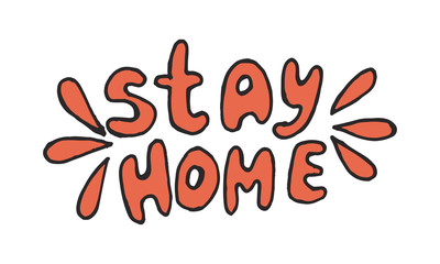 Set of hand lettering with quarantine and coronavirus tips. Different quotes vector in hand drawn style. Phrases for social networks, flyers, stickers