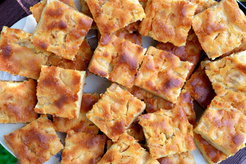 Cottage cheese cake.