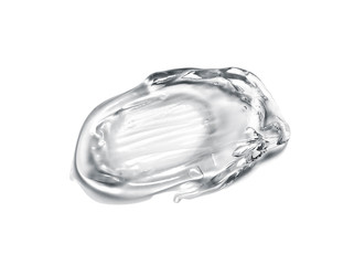 Gel isolated on white background	