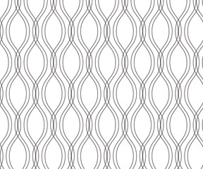 Repeating wavy line vector pattern
