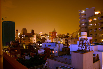 tokyo rooftops at night