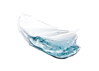 Gel isolated on white background	
