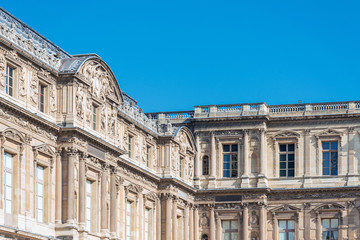 Obraz premium old-fashioned building in paris ,Europe