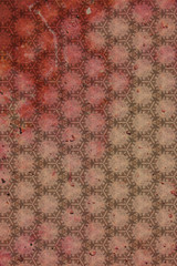 Blood stains on a tiled wall, floor