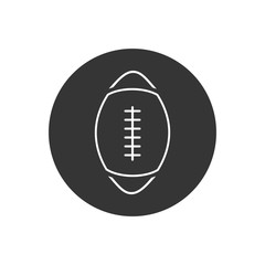 American football line icon. Vector in modern flat