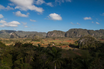 Vinales Valley in Cuba, panoramic view