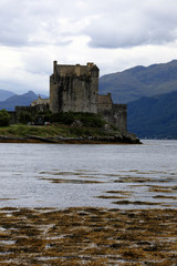 Dornie - (Scotland), UK - August 12, 2018: Eilean Donan Castle, Dornie, Scotland, Highlands, United Kingdom