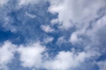 blue sky with white clouds