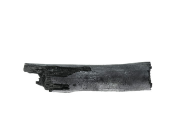 Fototapeta premium Natural bamboo charcoal isolated on the white background.