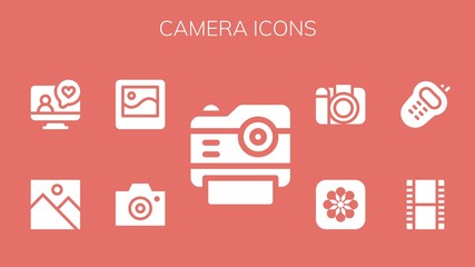 camera icon set
