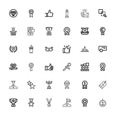 Editable 36 best icons for web and mobile