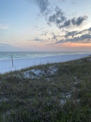 sunset over the gulf of Mexico water Florida 