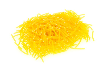 Dry raw vermicelli Italian pasta