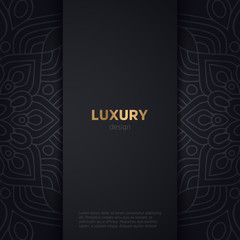 Naklejka na ściany i meble luxury mandala dark design background