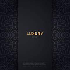 luxury mandala dark design background