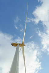 Fototapeta premium windmill detail with blue sky