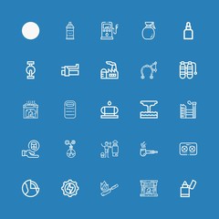 Editable 25 gas icons for web and mobile