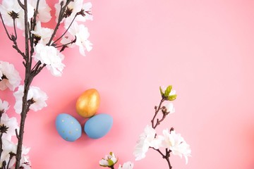 Blue easter eggs