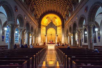 Sanctuary At A Catholic Basilica