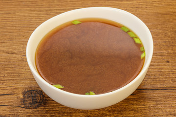 Japanese tradtitional Miso soup with tofu
