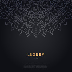 luxury mandala dark design background