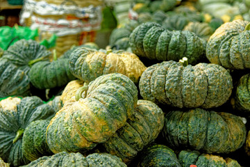 Green baby pumpkins