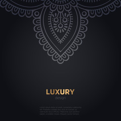 luxury mandala dark design background