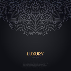 luxury mandala dark design background
