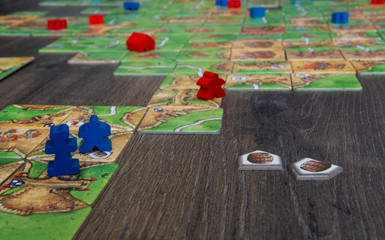 Obraz premium Family Board game Carcassonne