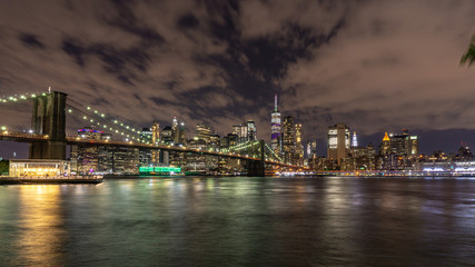 Fototapeta na wymiar new york city night view