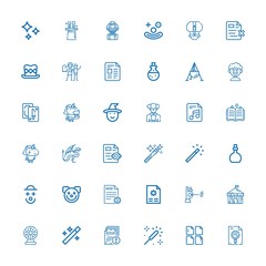 Editable 36 magic icons for web and mobile