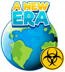 Font design for word new era on eath