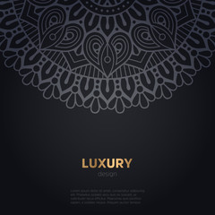 Fototapeta premium luxury mandala dark design background