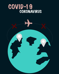 Don't Fly Stay Home Coronavirus 