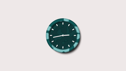 New blue dark army design 3d clock icon,wall clock icon,counting clock