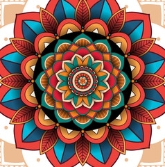 Colorful mandala patterns design