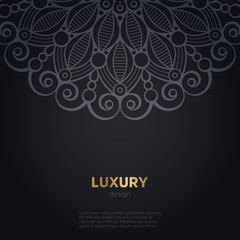 luxury mandala dark design background