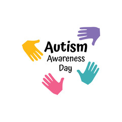 illustration,banner or poster of World autism awareness day.