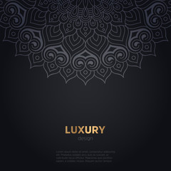 Fototapeta premium luxury mandala dark design background