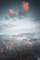 Sächsische Schweiz im Nebel Nr5