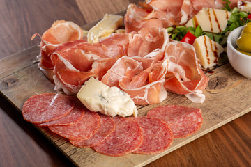 details of selected sliced meat