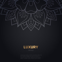 luxury mandala dark design background